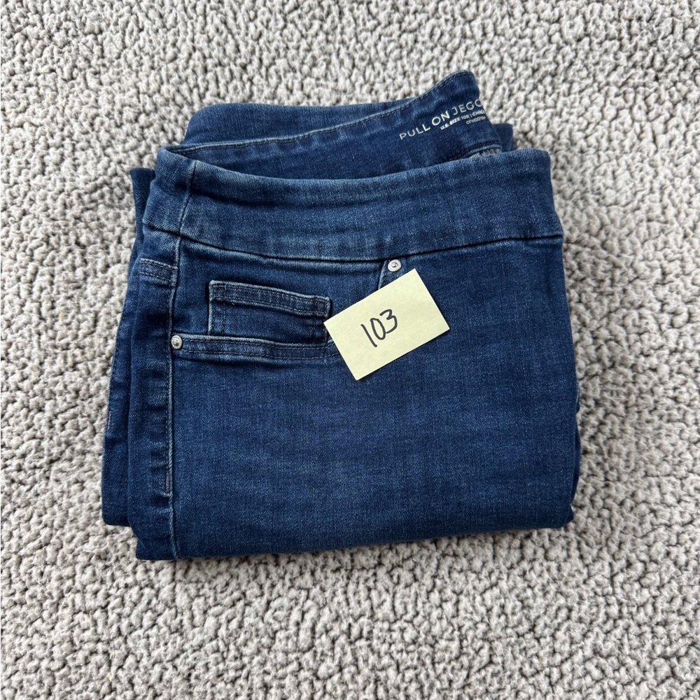 Chico's Dark Blue Skinny Jeggings Jeans size US 10/Chico’s 1.5 - Picture 8 of 8